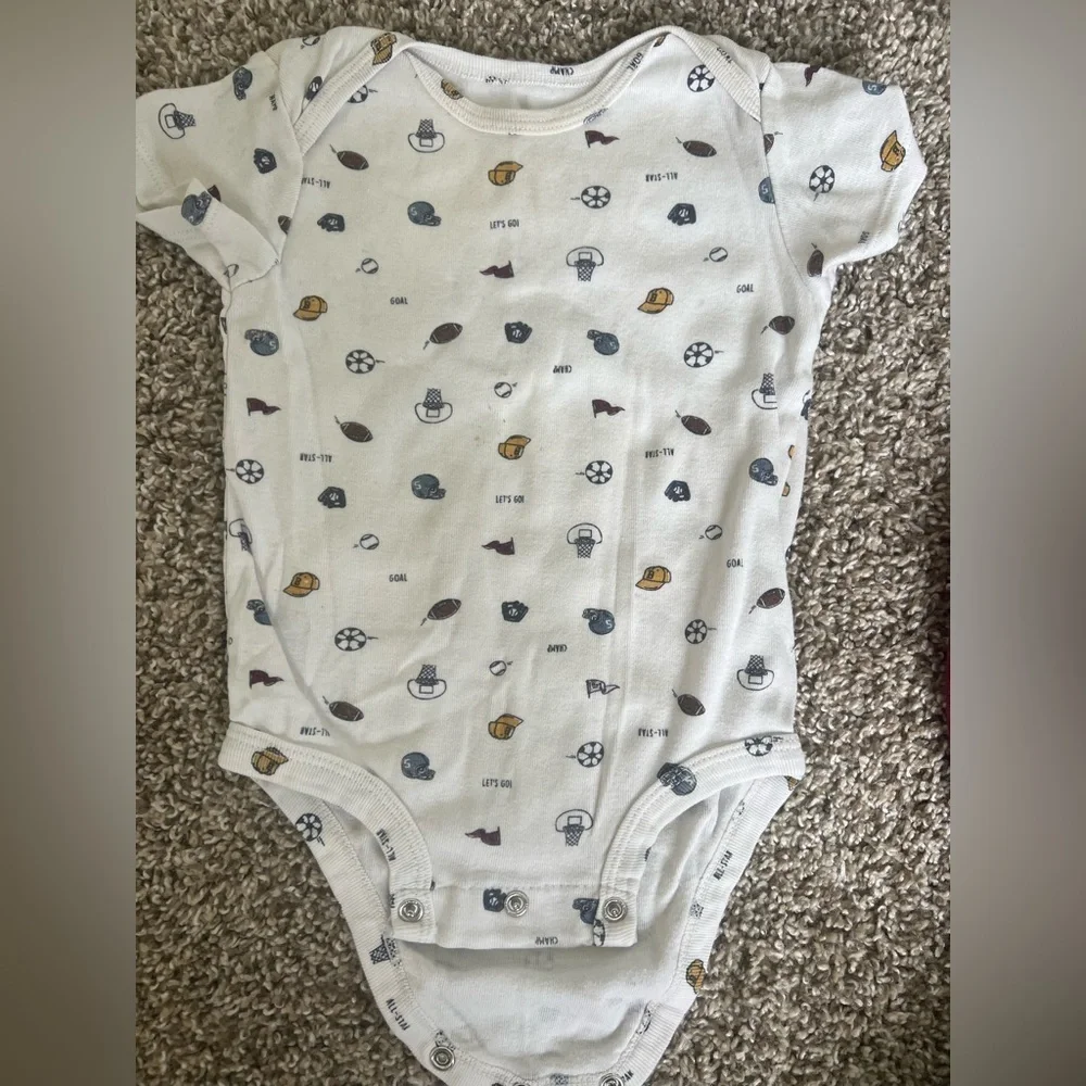 Carter’s Burgundy Varsity Jacket with Onesie and Jeans Set